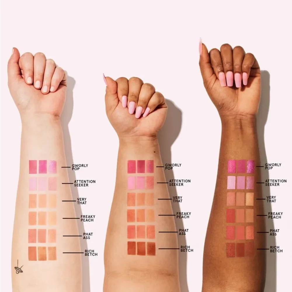 One/Size NEW CHEEK CLAPPER 3D BLUSH TRIO PALETTE in Attention Seeker